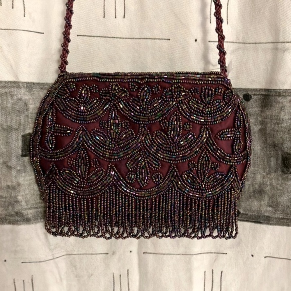 NWT Beaded fringed bag - Coldwater Creek